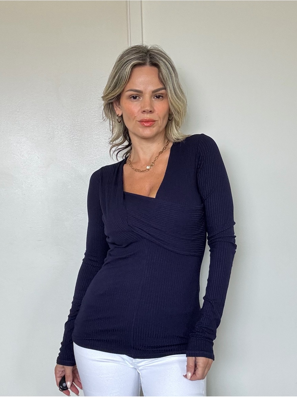 Enza Costa Navy Sweater